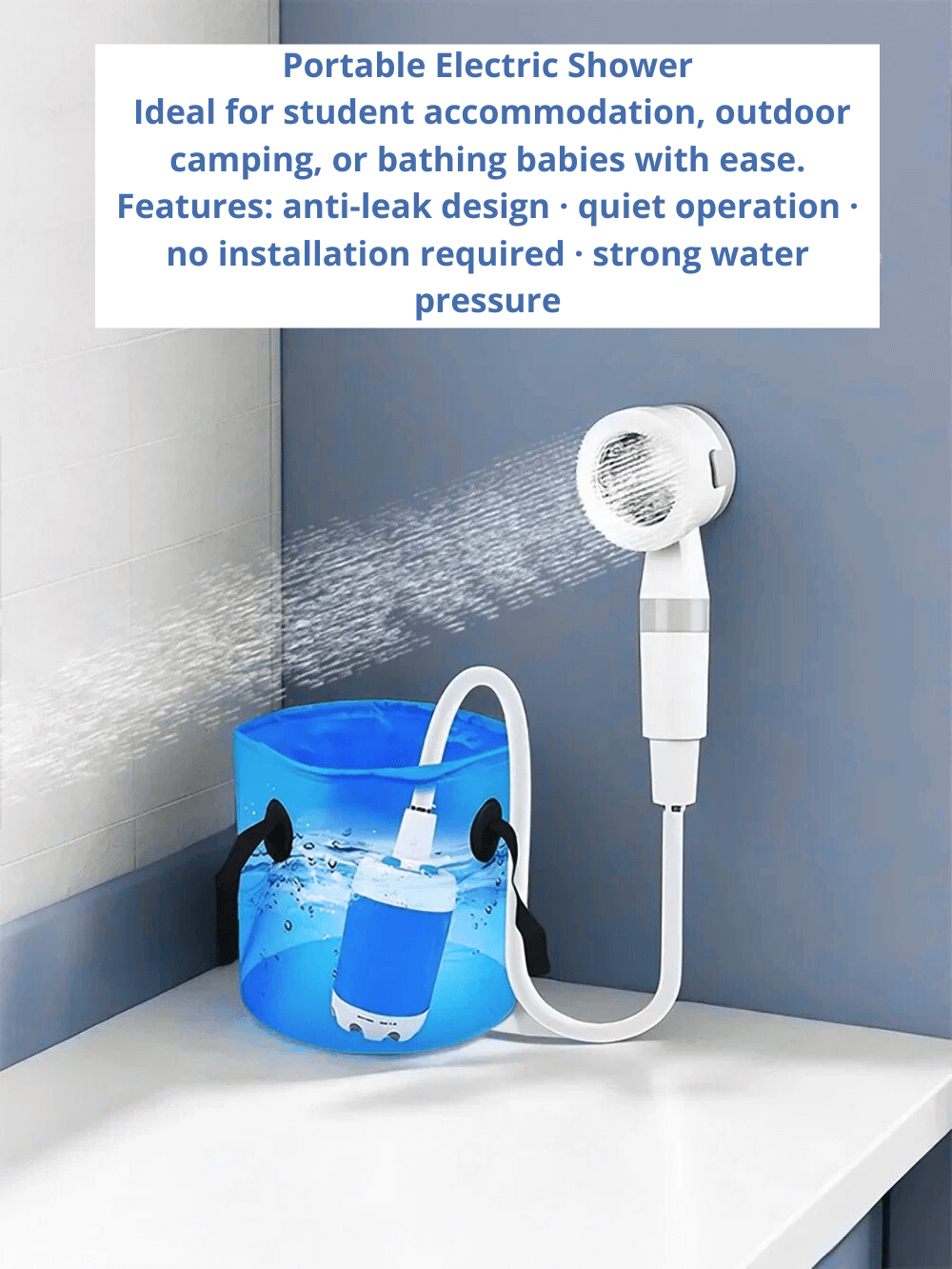 AquaFlow Pro Portable Shower System